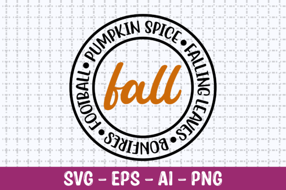 Fall Pumpkin Spice Bonfires Falling SVG