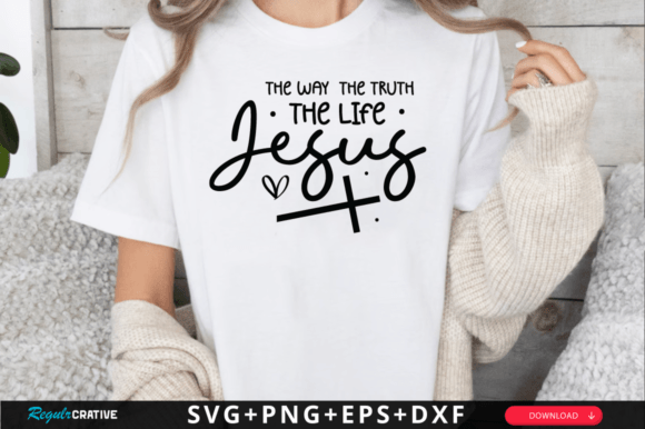 Jesus Way Truth Life SVG Design