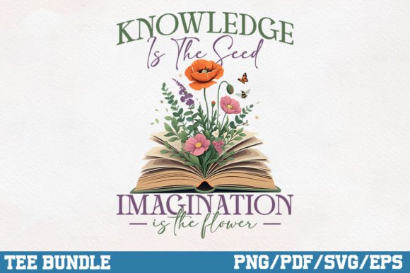 Knowledge is the Seed, Inspirational PNG