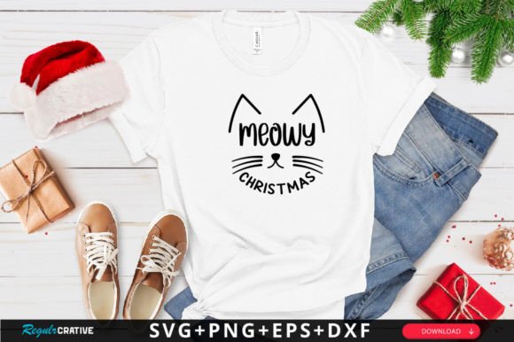 Meowy Christmas SVG Design